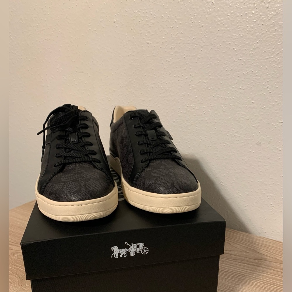 Men Black Coach Shoes